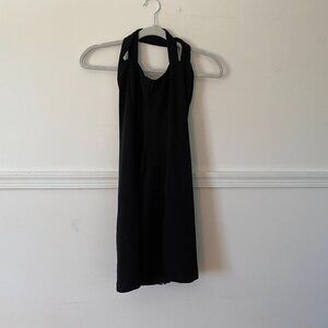 90s Versus Versace Little Black Dress,‎ Halter, Skater Size XS